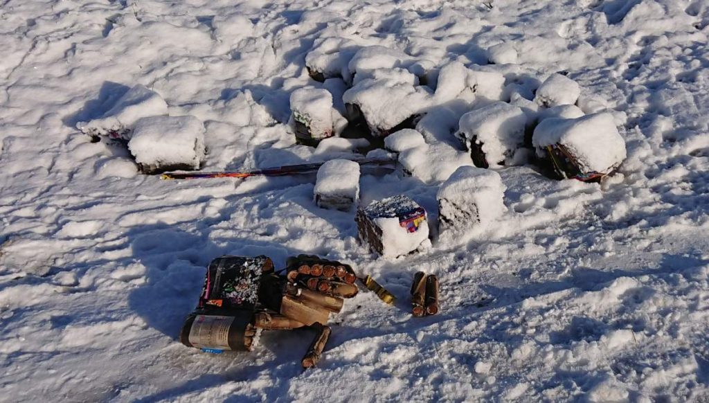 Feuerwerksreste Lindlar Voßbruch