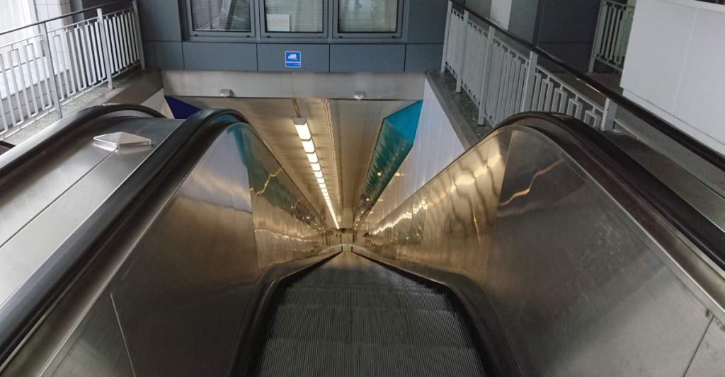 ußgängertunnel NOK - Treppenblick